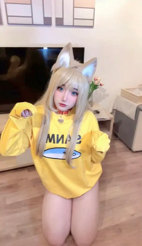 Nyan_chan – 新作 [门槛更新] 18分钟 Cos 黄豆粉白丝 [8P+1V/1.05G]